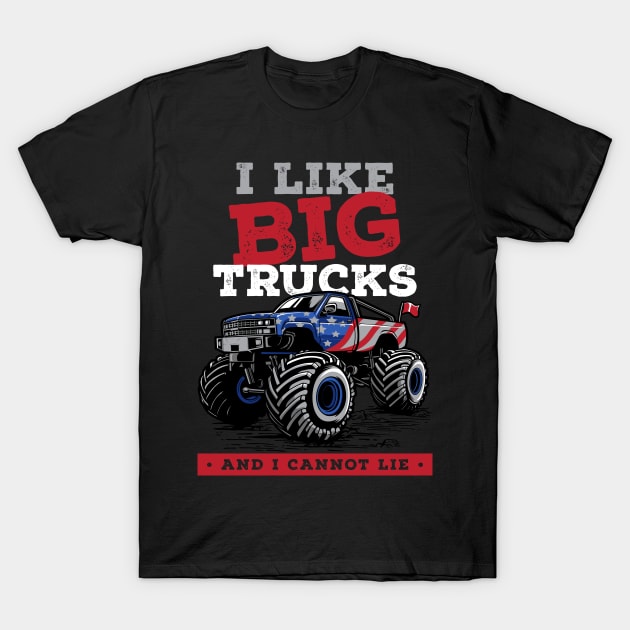 I Like Big Trucks And I Cannot Lie Big Foot Monster Truck Premium T-Shirt by vonHeilige